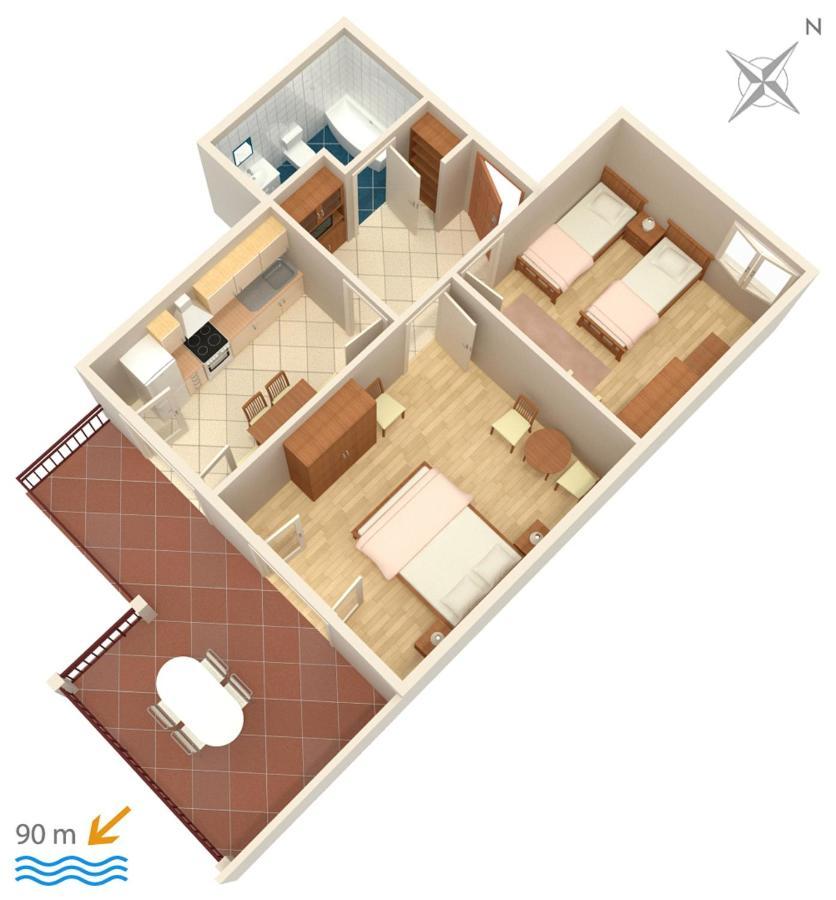 Apartments By The Sea Stanici, Omis - 1028 Tice المظهر الخارجي الصورة